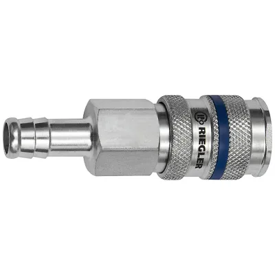 Riegler SchnellverschlusskupplungNW 7,8, Stahl, Tülle 9mm