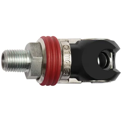Riegler Schwenk-Sicherheits- Kupplung NW 7,2, Stahl, AG G1/2