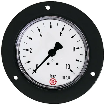 Riegler Standardmanometer, Frontring schwarz, G 1/8 hinten, 0-25,0 bar, Ø
