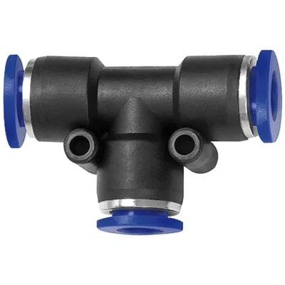 Riegler T-Steckverbindung »Blaue Serie« reduzierend, Schlauch-Ø 2x10/1x12