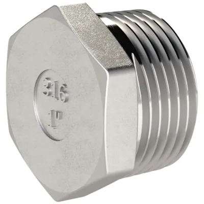 Riegler Verschlussstopfen, Sechskant, R 1/2, AG, SW 22, ES 1.4408