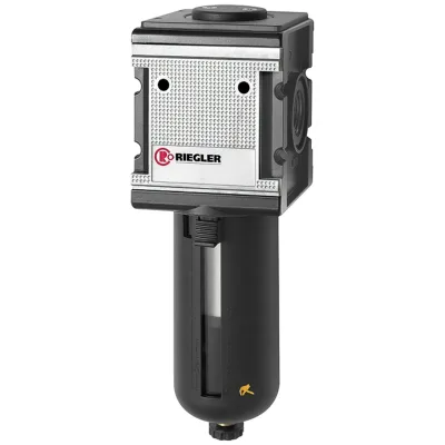 Riegler Vorfilter »multifix« PC-Behälter, Schutzkorb, 0,3 µm, BG 4, G 3/4
