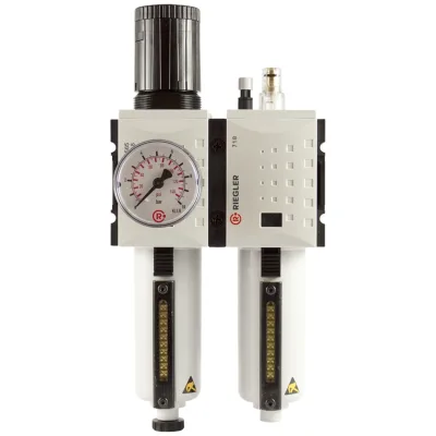Riegler Wartungseinheit 2-tlg. »FUTURA«, MBeh., BG2, G1/2, 0,5-16 bar, HA