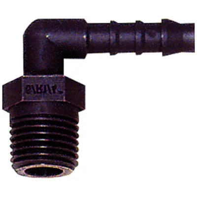 Riegler Winkel-Einschraubstutzen, R 1/8 a., für Schlauch LW 8 mm, PA 6