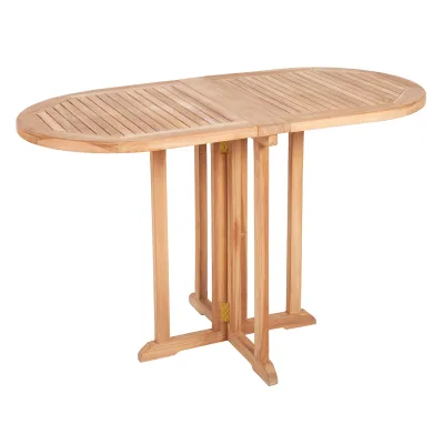 riess-ambiente Balkontisch EMPIRE TEAK  - 120cm natur Teakholz klappbar Gartentisch Outdoor massiv