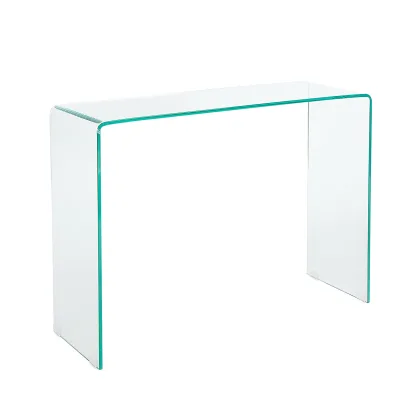 riess-ambiente Konsolentisch FANTOME - 100cm transparent Schreibtisch Ganzglastisch