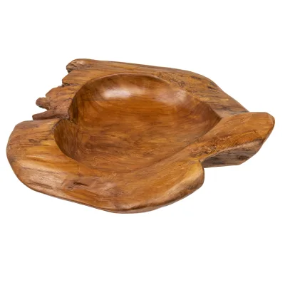riess-ambiente Schale NATURE ROOT - 40cm natur Teakholz Wurzelholz Massivholz