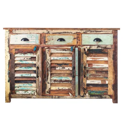 riess-ambiente Sideboard JAKARTA - 125cm Massivholz aus alten Fischerbooten