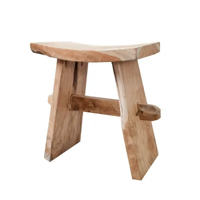 riess-ambiente Sitzhocker ZEN - 40cm Teakholz Beistelltisch massiv