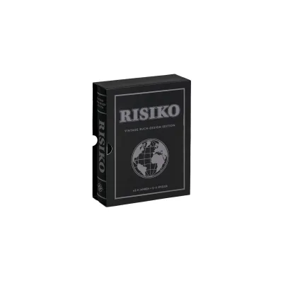 Risiko Brettspiel Buch Edition Vintage Strategiespiel für 2 bis 6 Spieler Spiel ab 8 Jahren