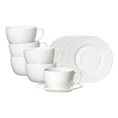 Ritzenhoff & Breker Cappuccinotassen mit Untertassen Saphir 320 ml 6er Set