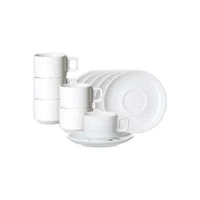 Ritzenhoff & Breker Espressotasse Bianco 85 ml 6er Set