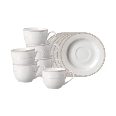Ritzenhoff & Breker Espressotassen mit Untertassen Isabella 90 ml 6er Set