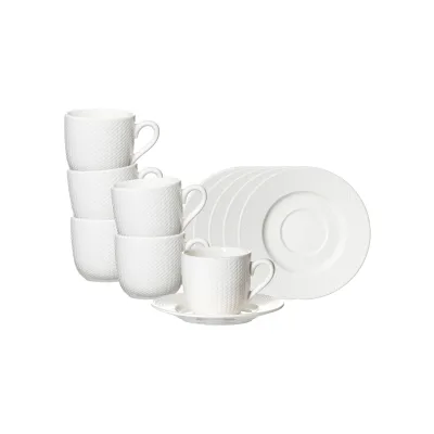 Ritzenhoff & Breker Espressotassen mit Untertassen Saphir 80 ml 6er Set