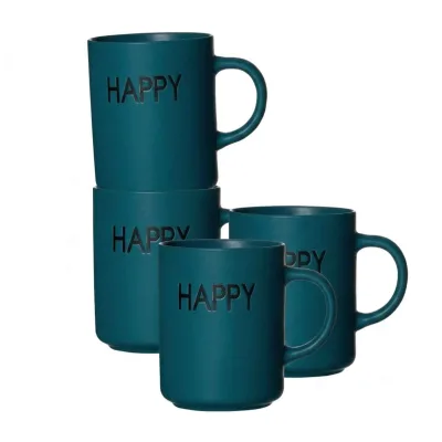 Ritzenhoff & Breker Henkelbecher Happy 390 ml 4er Set