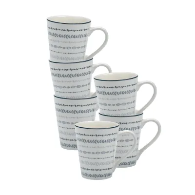 Ritzenhoff & Breker Henkelbecher Sendai Ranke 300 ml 6er Set