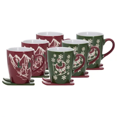 Ritzenhoff & Breker Kaffeebecher auf Ski Aspen/Whistler 340 ml 6er Set
