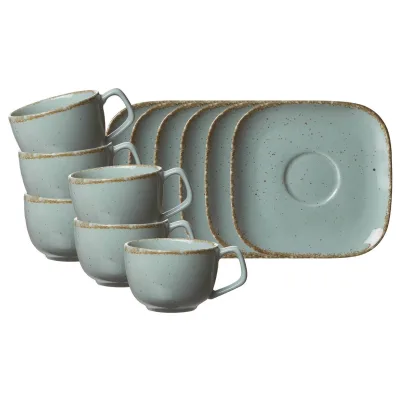 Ritzenhoff & Breker Kaffeetassen mit Untertassen Casa 200 ml 6er Set