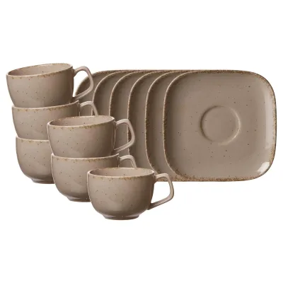 Ritzenhoff & Breker Kaffeetassen mit Untertassen Casa 200 ml 6er Set