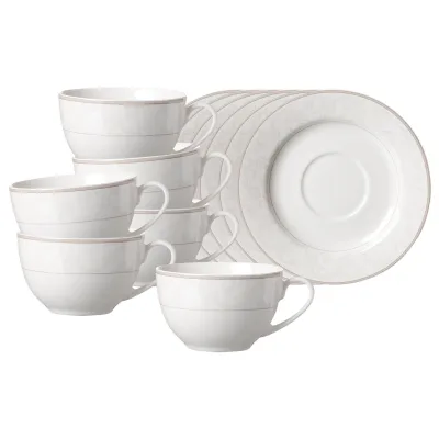 Ritzenhoff & Breker Kaffeetassen mit Untertassen Isabella 250 ml 6er Set
