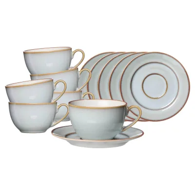 Ritzenhoff & Breker Kaffeetassen mit Untertassen Portofino 220 ml 6er Set