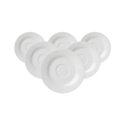 Ritzenhoff & Breker Kaffeeuntertassen Bianco Rondo ø 15 cm 6er Set