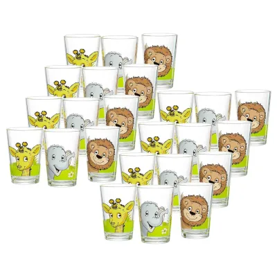 Ritzenhoff & Breker Kindergläser Dschungeltiere 205 ml 24-tlg.