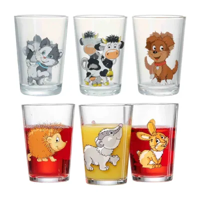 Ritzenhoff & Breker Kindergläser Hof- und Waldtiere 205 ml 6er Set