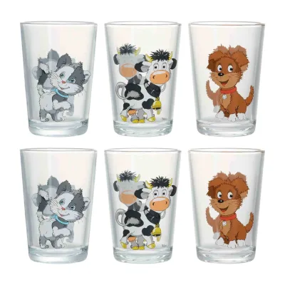 Ritzenhoff & Breker Kindergläser Hoftiere 205 ml 6er Set