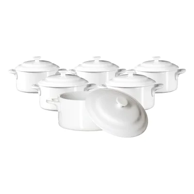 Ritzenhoff & Breker Mini-Terrinen Bianco 10 x 5,2 cm 6er Set