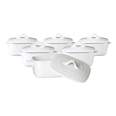 Ritzenhoff & Breker Mini-Terrinen Bianco 10,5 x 10,5 cm 6er Set