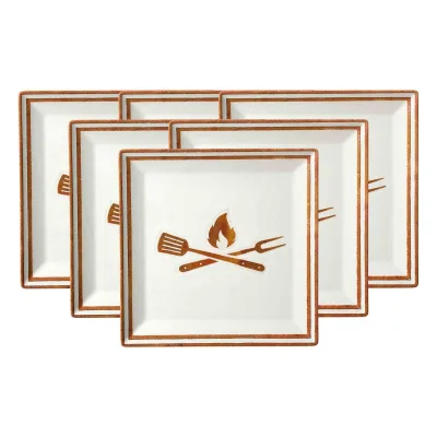 Ritzenhoff & Breker Speiseteller Rusty 26 x 26 cm 6er Set