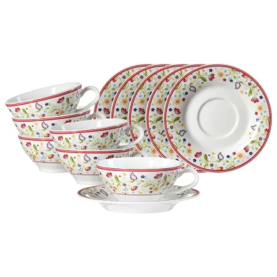 Ritzenhoff & Breker Teetassen mit Untertassen Shanti Ostfriese 100 ml 6er Set