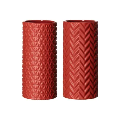 Ritzenhoff & Breker Vasen Raute & Zick Zack 25 cm 2er Set
