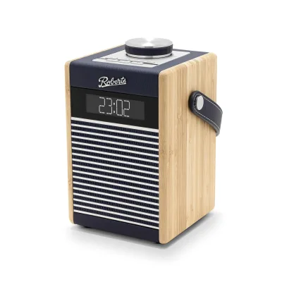 ROBERTS Rambler Midi navy blue DAB+ Radio (Doppelte Wecker mit Schlummerfunktion)