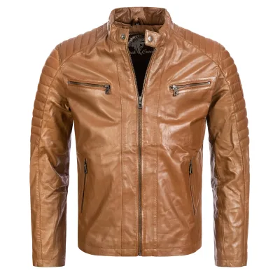 Rock Creek Lederjacke Regular Fit