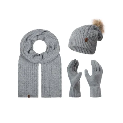 Rock Creek Schal Mütze Handschuhe Set Winterset