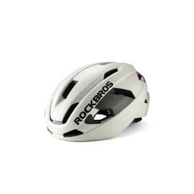 Rockbros LK-15 Carbonfaser-Fahrradhelm 58-62 cm Hellgrau