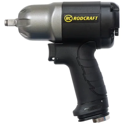 Rodcraft Druckluft-Schlagschrauber RC2177, Vierkant 3/8, max. Lösemoment 950 Nm, 8200 U/min, DUOPACT Schlagwerk, für Reparaturen, Wartungsarbeiten un
