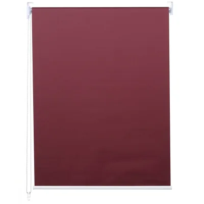 Rollo MCW-D52, Fensterrollo Seitenzugrollo Jalousie, Sonnenschutz Verdunkelung blickdicht 70x160cm ~ bordeaux