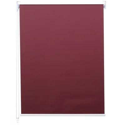 Rollo MCW-D52, Fensterrollo Seitenzugrollo Jalousie, Sonnenschutz Verdunkelung blickdicht 70x230cm ~ bordeaux