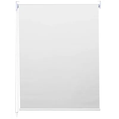 Rollo MCW-D52, Fensterrollo Seitenzugrollo Jalousie, Sonnenschutz Verdunkelung blickdicht 70x230cm ~ weiß