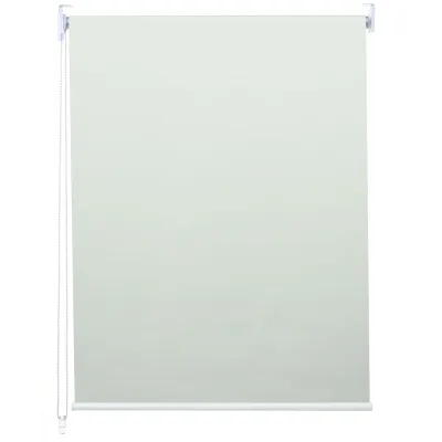 Rollo MCW-D52, Fensterrollo Seitenzugrollo Jalousie, Sonnenschutz Verdunkelung blickdicht 90x160cm ~ creme