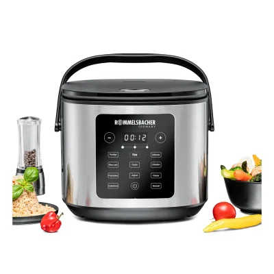 ROMMELSBACHER MRK 950 Multi Reiskocher (5 Liter, 860 W, Warmhaltefunktion, Antihaftbeschichtung (PFAS-frei), 12 Programme)