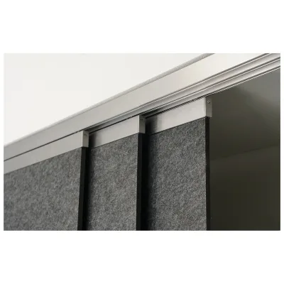 room-devider Paneel-Set rail & roll 4 mm Farbe: lichtgrau, Größe: 50x300x1cm