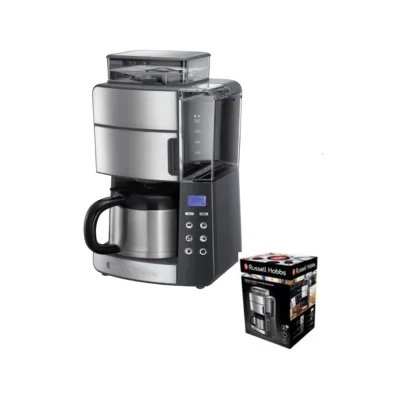Russell Hobbs 25620-56 Grind & Brew Thermo-Kaffeeautomat mit Mahlwerk Edelstahl / schwarz