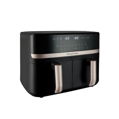 Russell Hobbs 27680-56 SatisFry Air 9L Doppel-Heißluftfritteuse (9 l Fassungsvermögen, 2800 Watt, 9 Programme, Touch-Display)