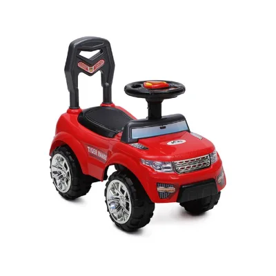 Moni Rutschauto Tiger Range mit Musik- und Lichtfunktion, Staufach im Sitz rot