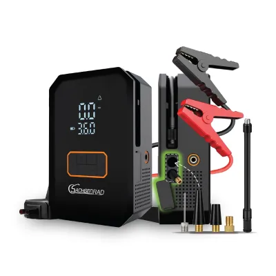 SachsenRAD Air Power Start Luftkompressor mit Auto-Starthilfe und Powerbank
