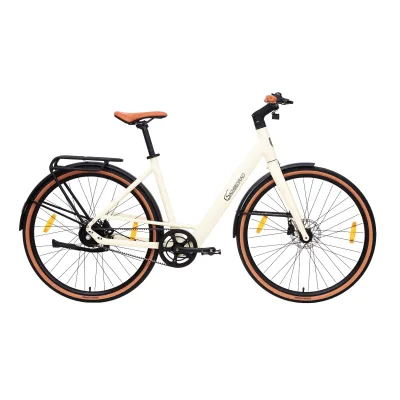 SachsenRAD [Refurbished]  Urban City E-Bike C3V Roma in Mamorweiss mit Riemenantrieb